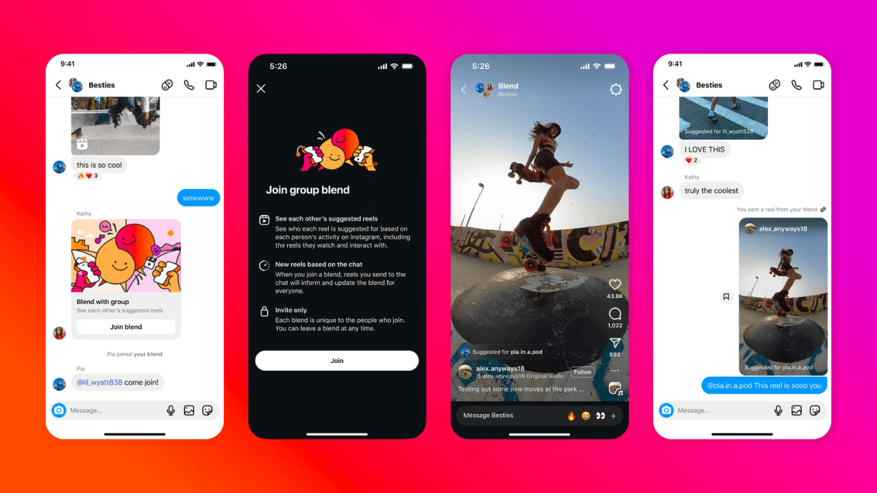 Instagram’dan arkadaşlarınızla birlikte kişiselleştirilmiş bir Reels akışı oluşturmanızı sağlayan özellik: Blend