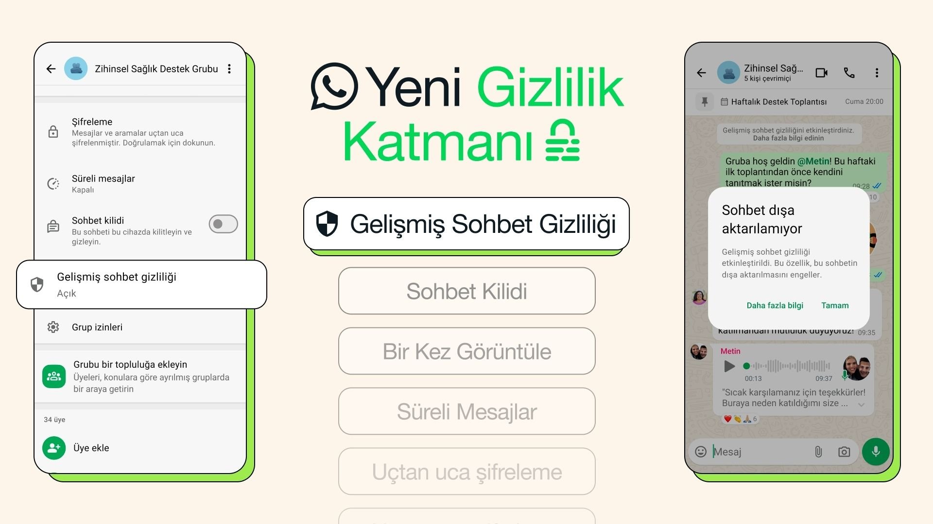 WhatsApp’tan yeni güvenlik özelliği: Gelişmiş Sohbet Gizliliği