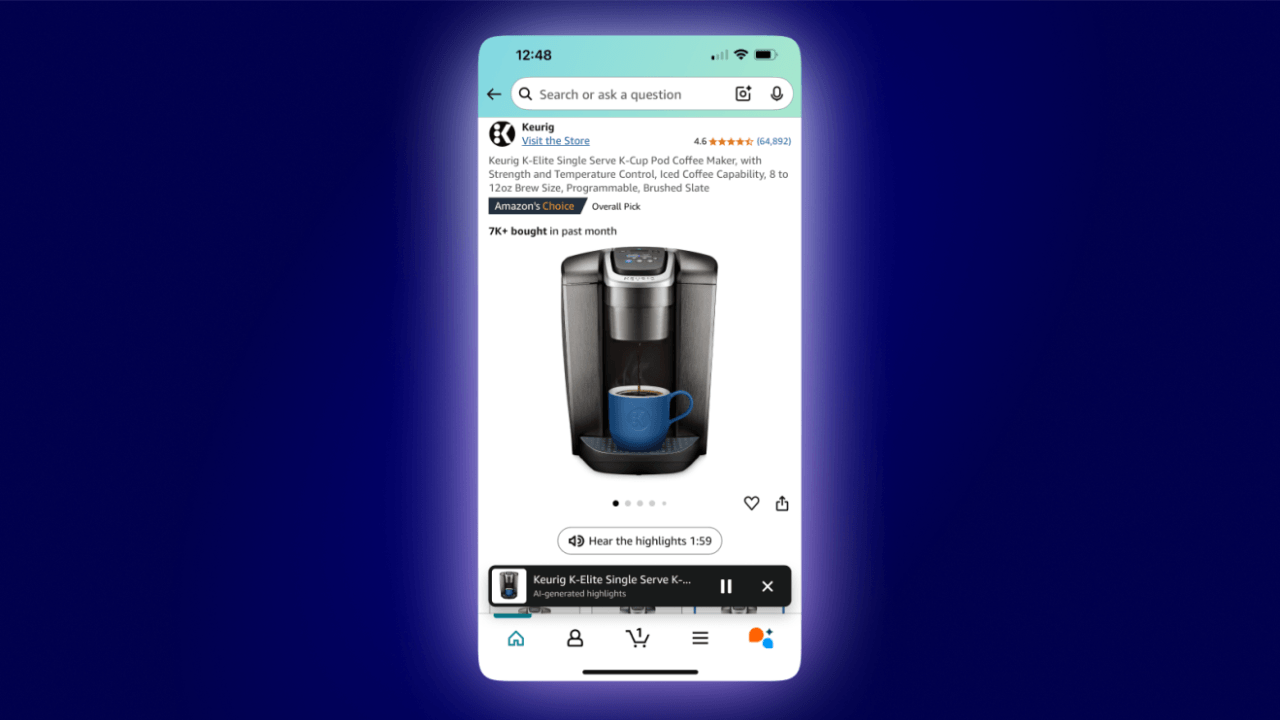 Amazon, ürün sayfalarında yapay zeka destekli sesli özetleri test etmeye başladı