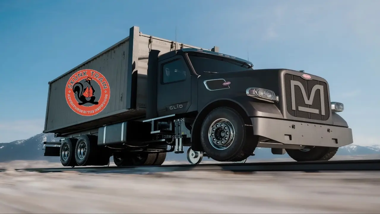 Bu araç, hem karayolunda hem de demiryolunda gidebiliyor!