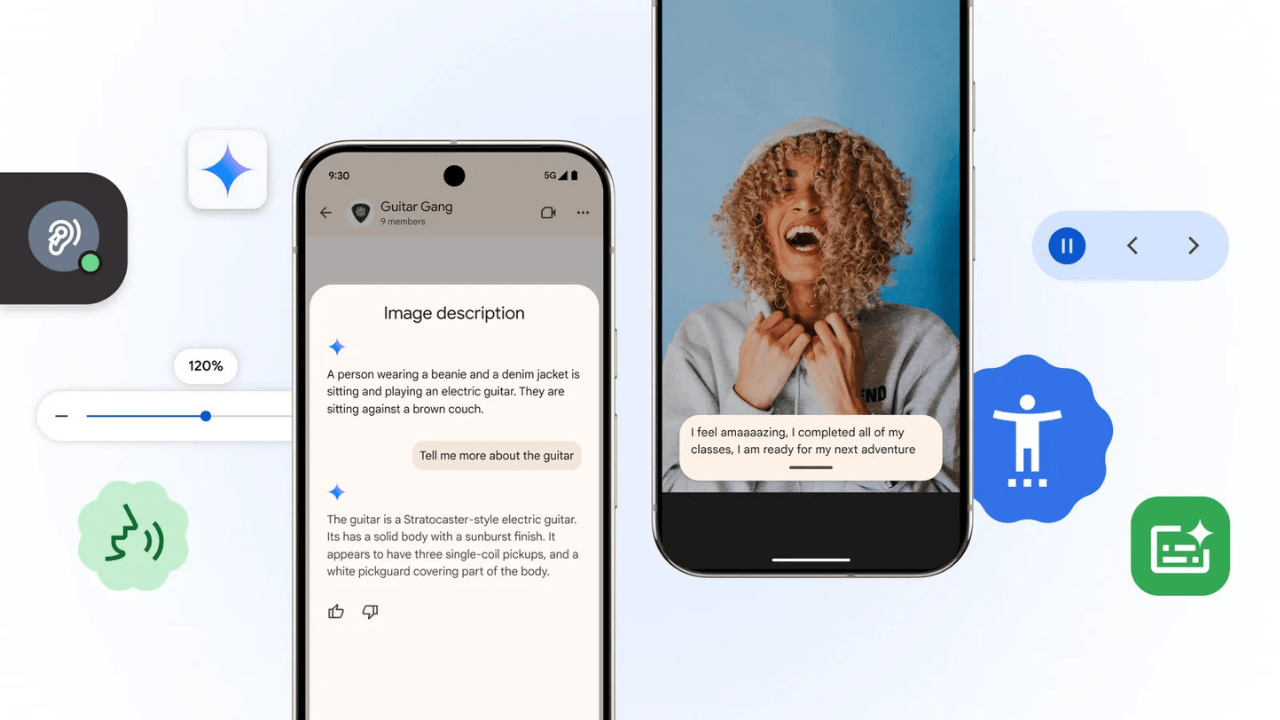Google, Android and Chrome için yeni yapay zeka ve erişilebilirlik özellikleri sunuyor