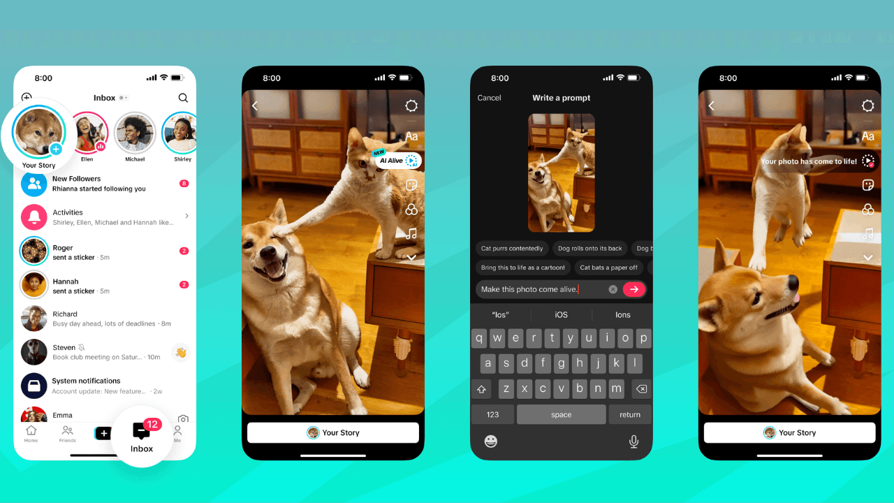 TikTok, yapay zeka destekli AI Alive özelliğini tanıttı