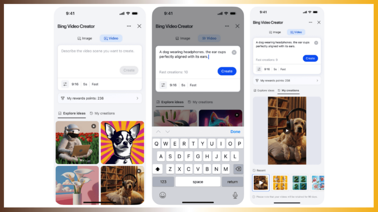 Microsoft, Bing’e Sora destekli ücretsiz yapay zeka video üreticisi ekledi