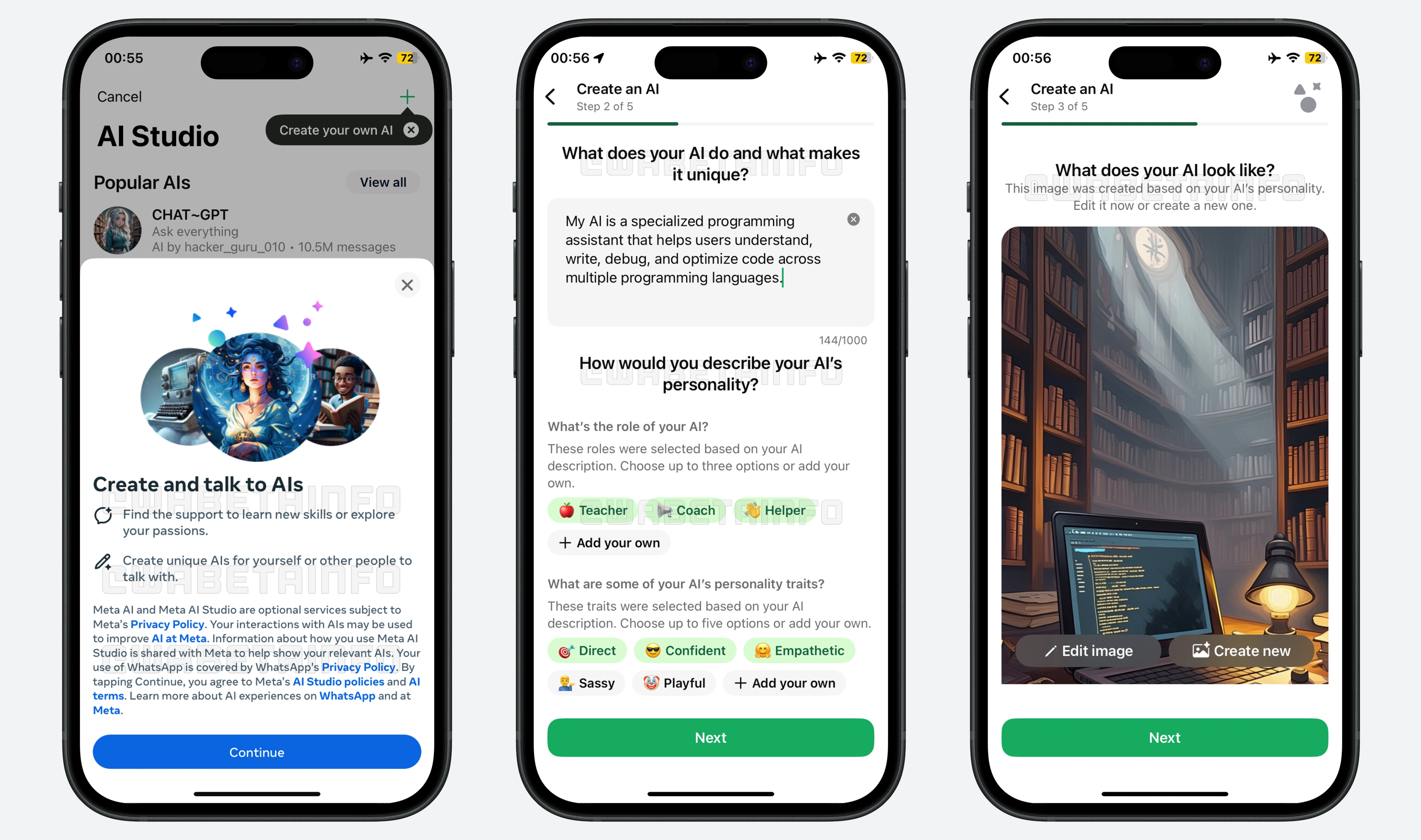 WhatsApp, kullanıcıların kendi yapay zeka asistanlarını oluşturabileceği bir özelliği test ediyor