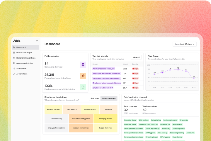 İnsan odaklı risk yönetim platformu Fable Security, 31 milyon dolar yatırım aldı