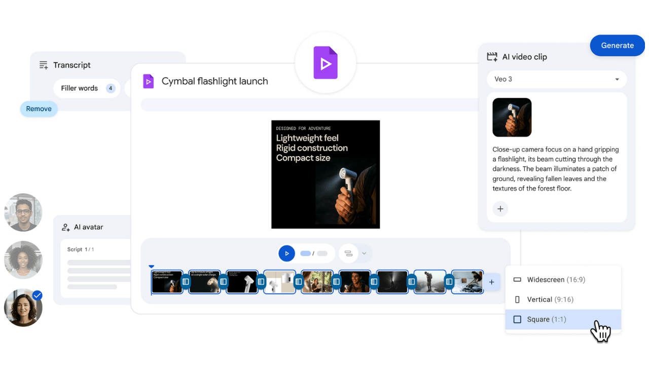 Google, yeni yapay zeka özellikleri eklediği video editörü Vids’i ücretsiz erişime açtı