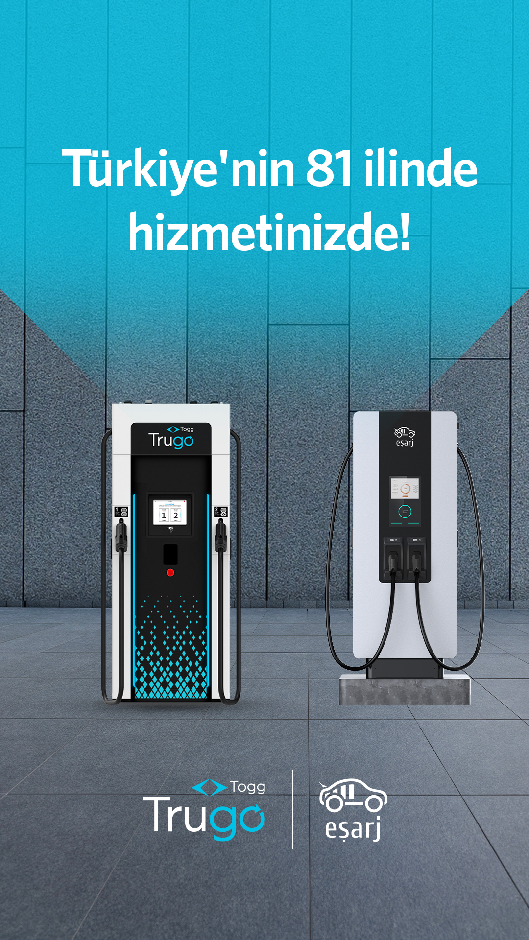 Eşarj ve Trugo roaming iş birliği 81 ilde hizmette 