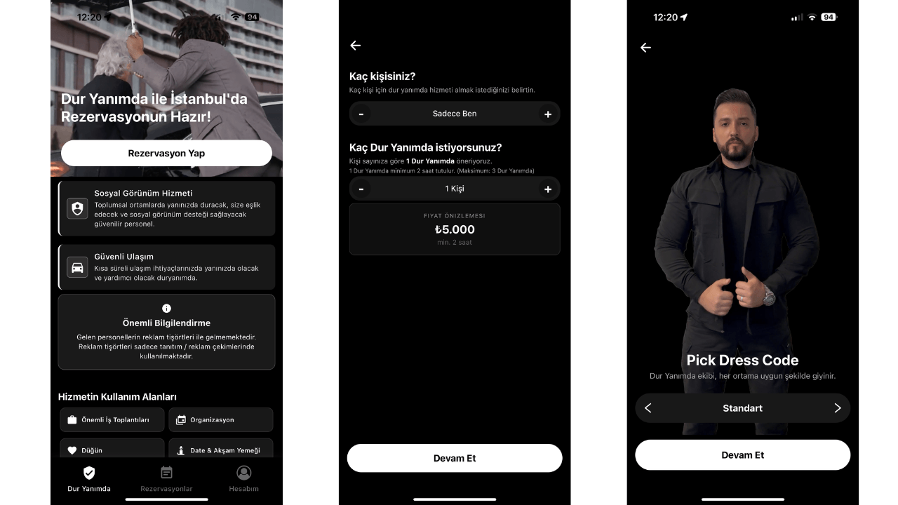 Günlük yaşam için güvenli refakat ve asistan hizmeti sunan girişim: Dur Yanımda