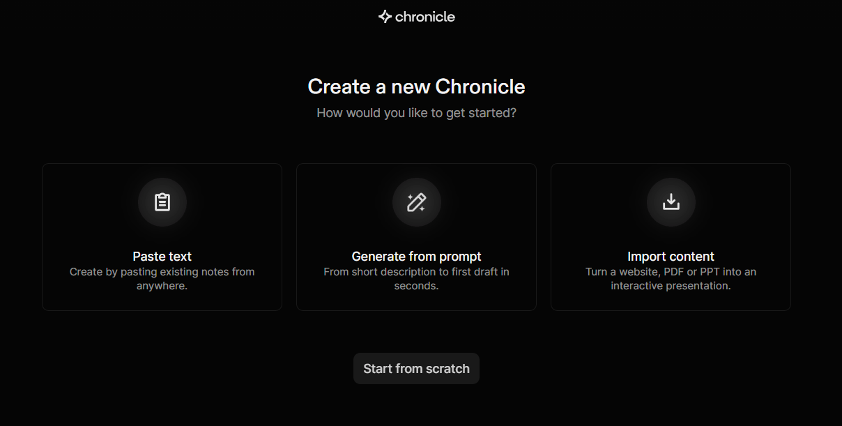 Sunum hazırlamayı kolaylaştıran yapay zeka destekli platform: Chronicle