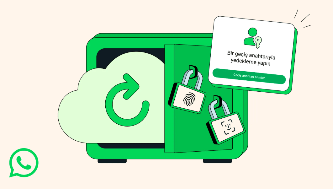WhatsApp, uçtan uca şifreli yedeklemeye passkey desteği getiriyor