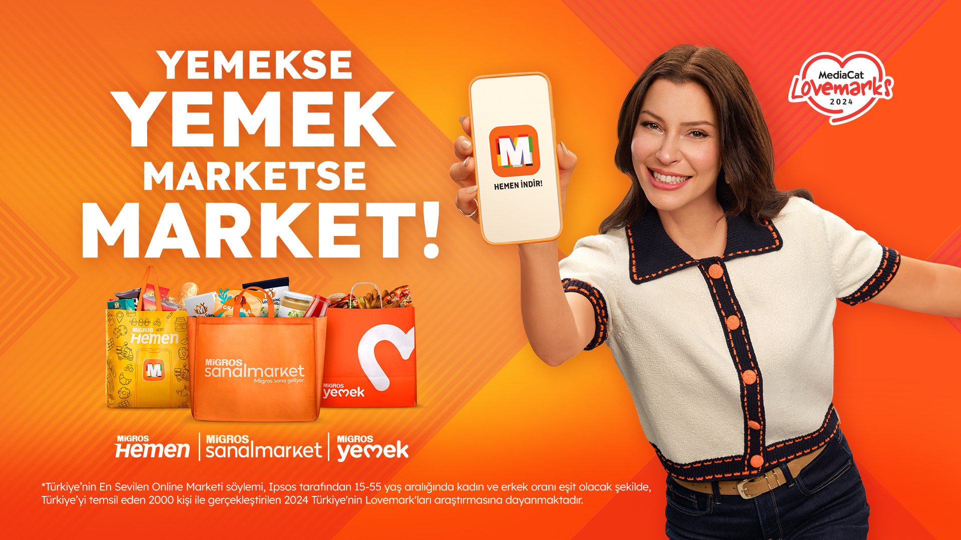 Migros One’dan Yeni Kampanya: Yemekse Yemek, Marketse Market “Migros’la Yaşayacağım!”