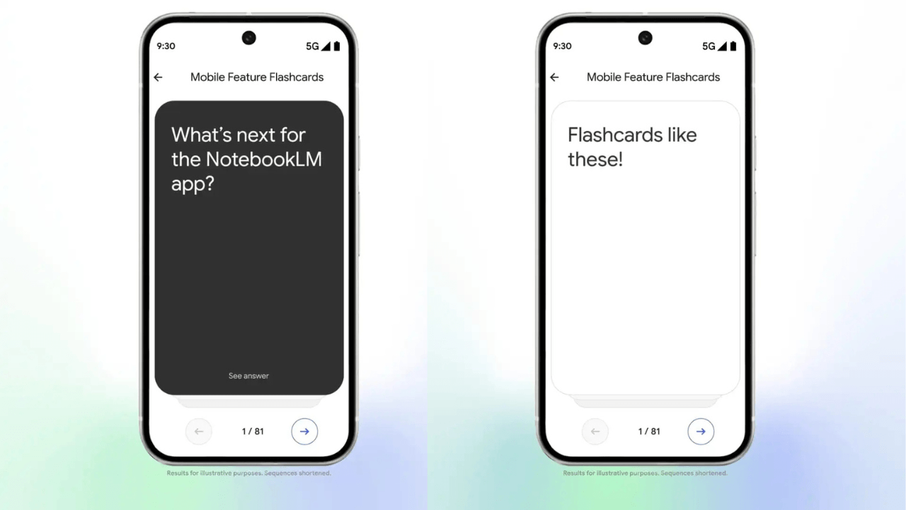 NotebookLM, mobilde flashcard ve quiz özellikleriyle güncellendi