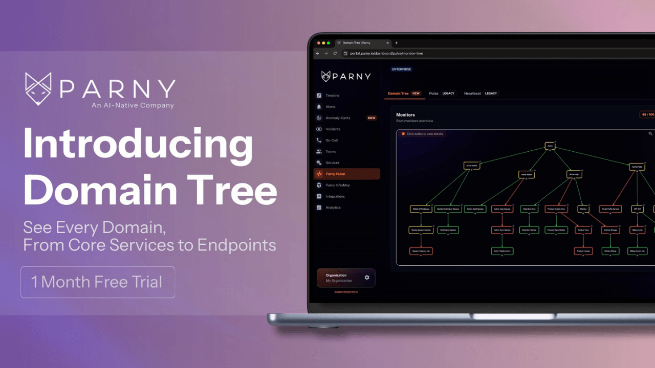 Parny’den tüm domain ve servis yapısını uçtan uca haritalayan yapay zeka merkezli yeni özellik: Domain Tree