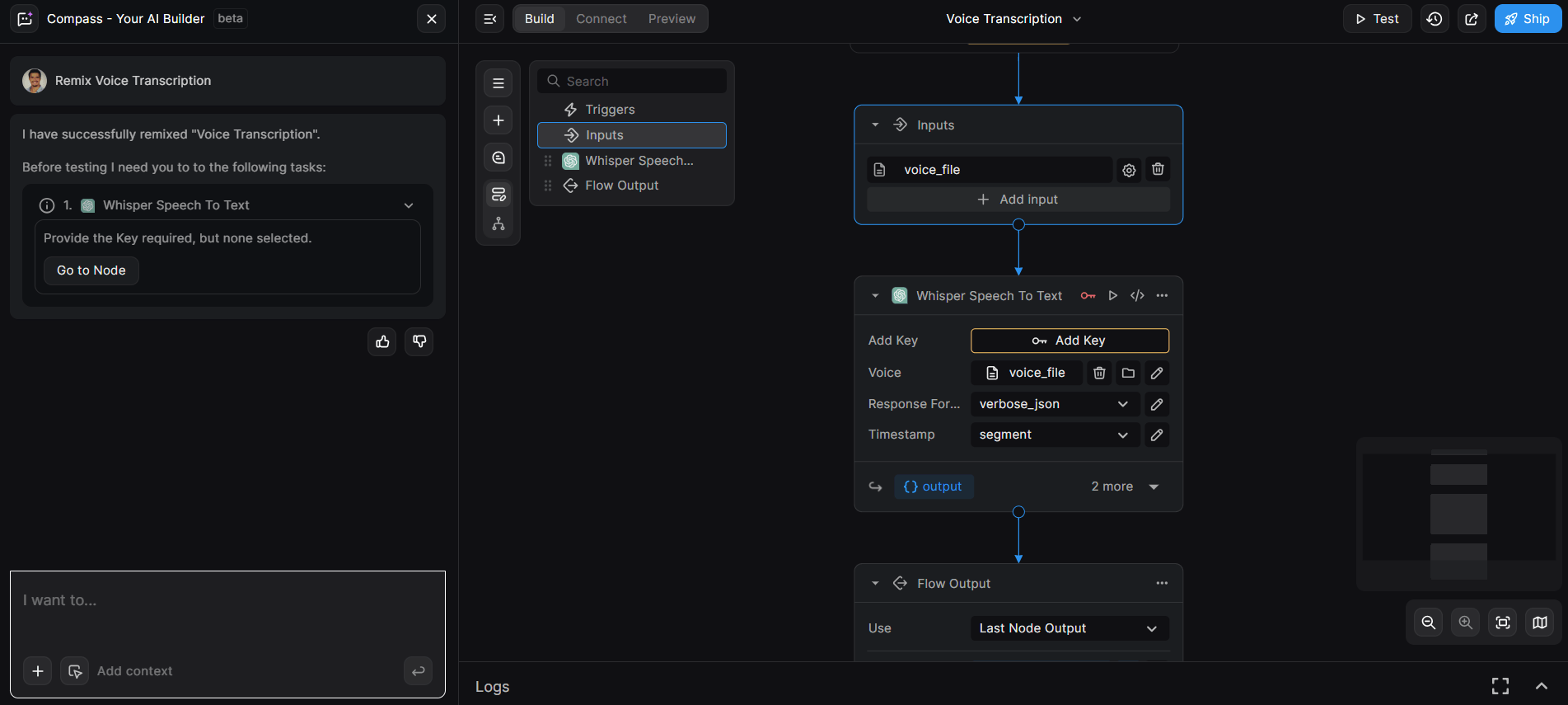 Yapay zeka iş akışları ve backend API geliştirme platformu: BuildShip