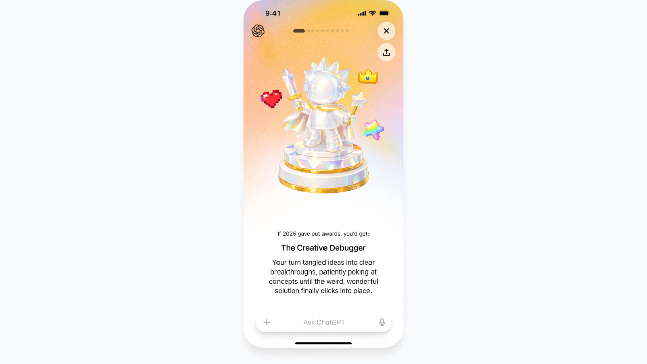 ChatGPT, kullanıcılar için yıl sonu özetini kullanıma sunuyor