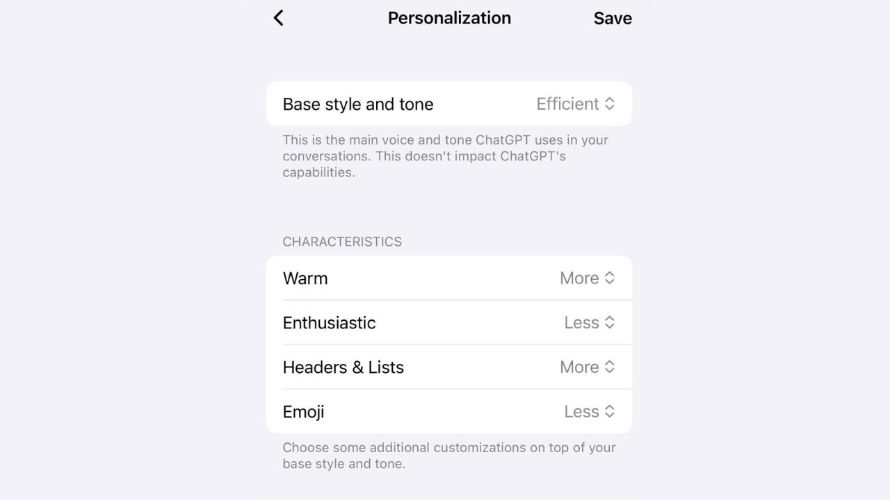 OpenAI, ChatGPT’nin iletişim tarzını kişiselleştirilebilir hale getirdi