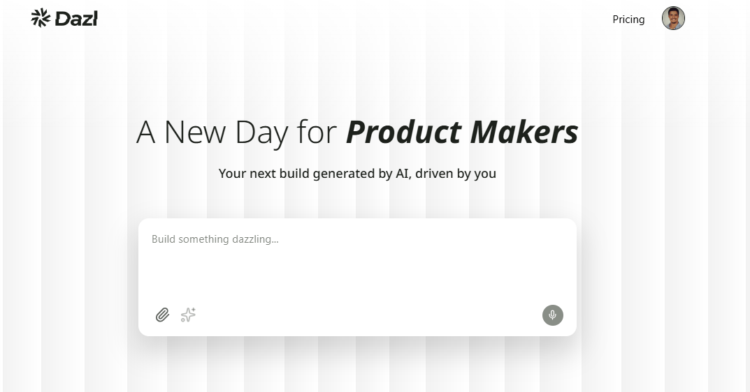 Sohbetten web uygulaması üreten yapay zeka aracı: Dazl