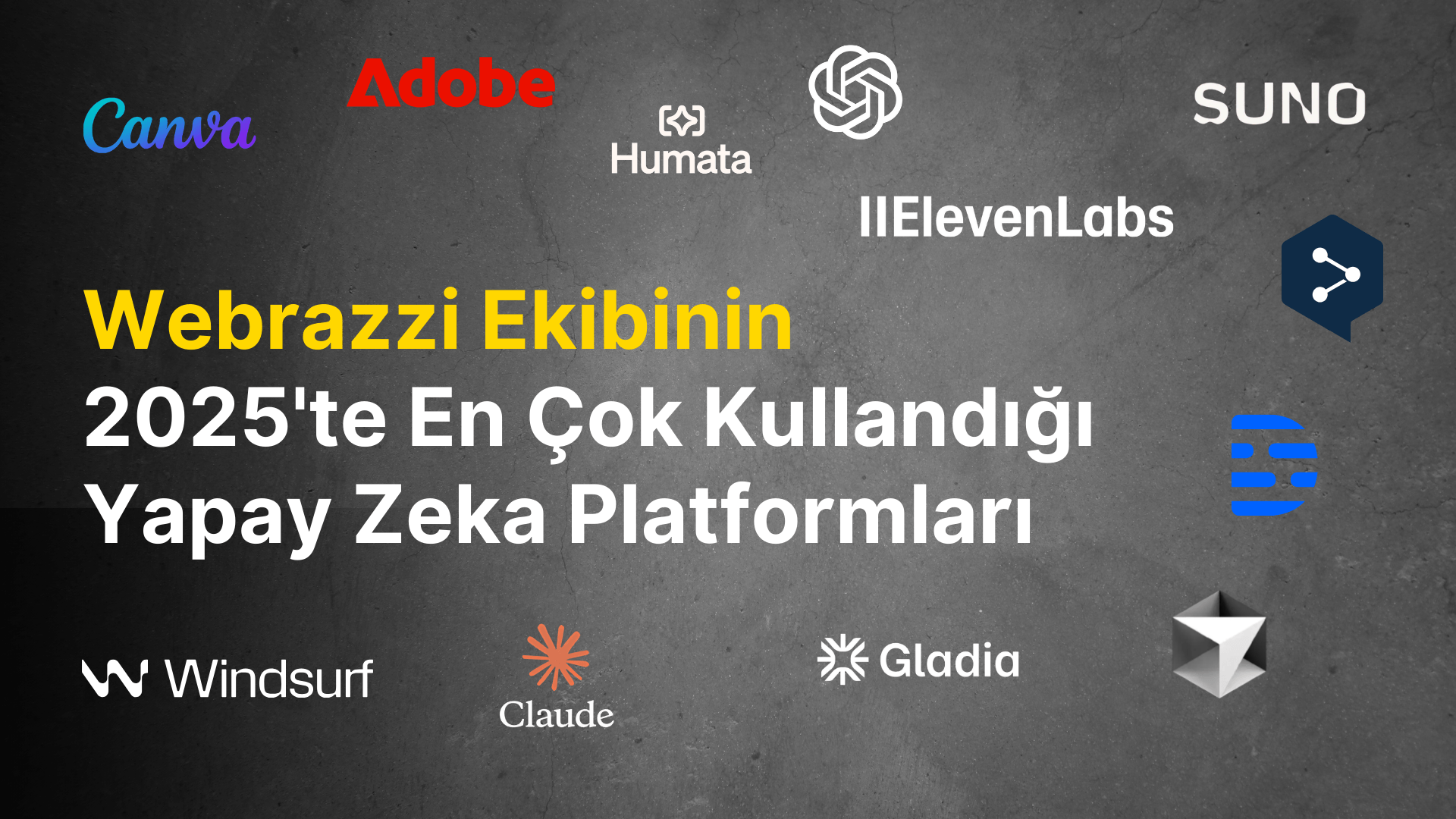 Webrazzi ekibinin 2025’te en çok kullandığı yapay zeka platformları