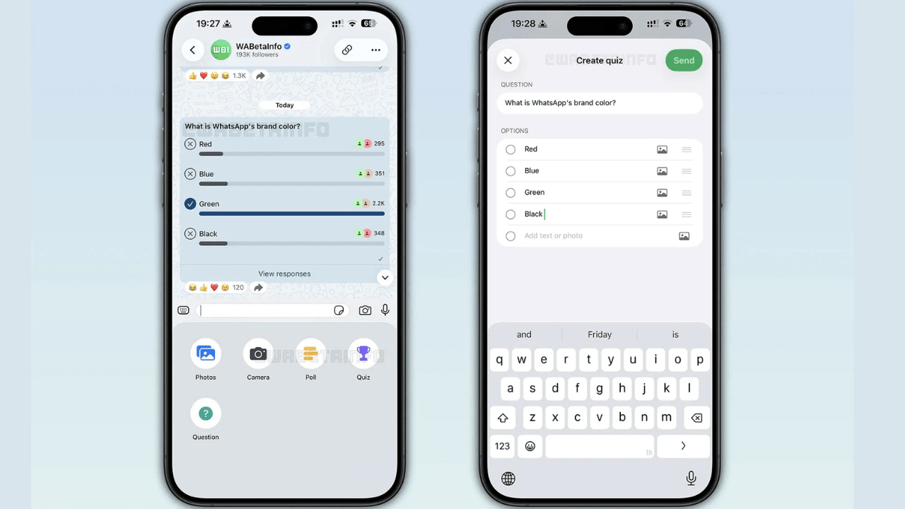WhatsApp, kanallar için Channel Quiz formatını deniyor