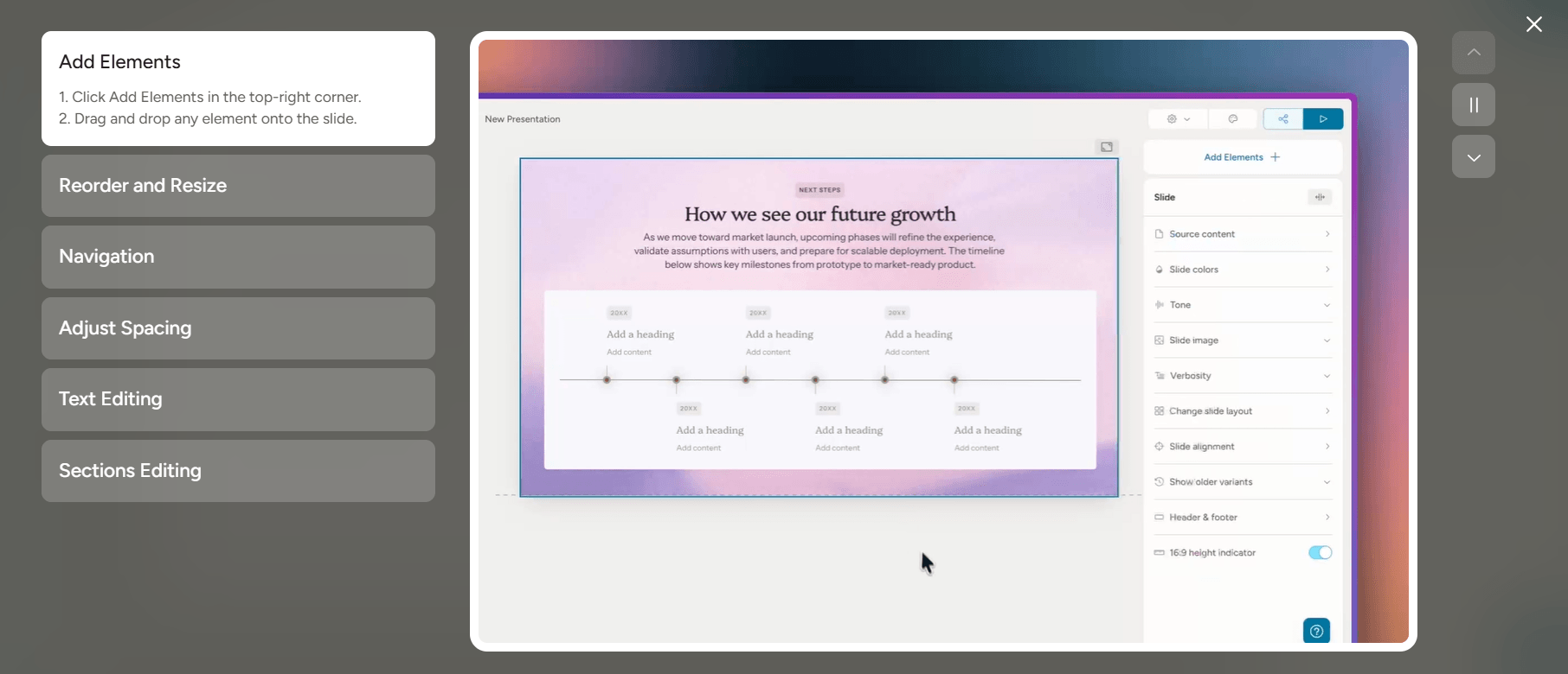 Yapay zeka destekli sunum oluşturma platformu: Alai