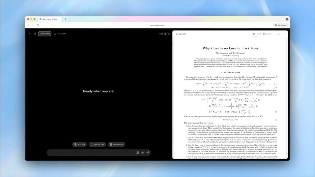 OpenAI’dan bilimsel araştırmalar için Claude Code benzeri yeni araç: Prism