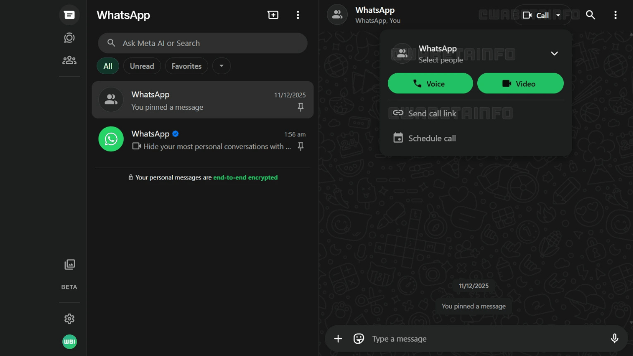 WhatsApp Web, gruplar için sesli ve görüntülü arama desteğine hazırlanıyor