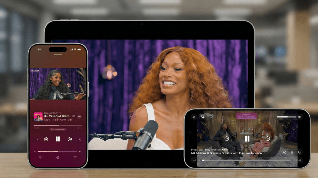 Apple Podcasts’e video podcast özelliği eklendi