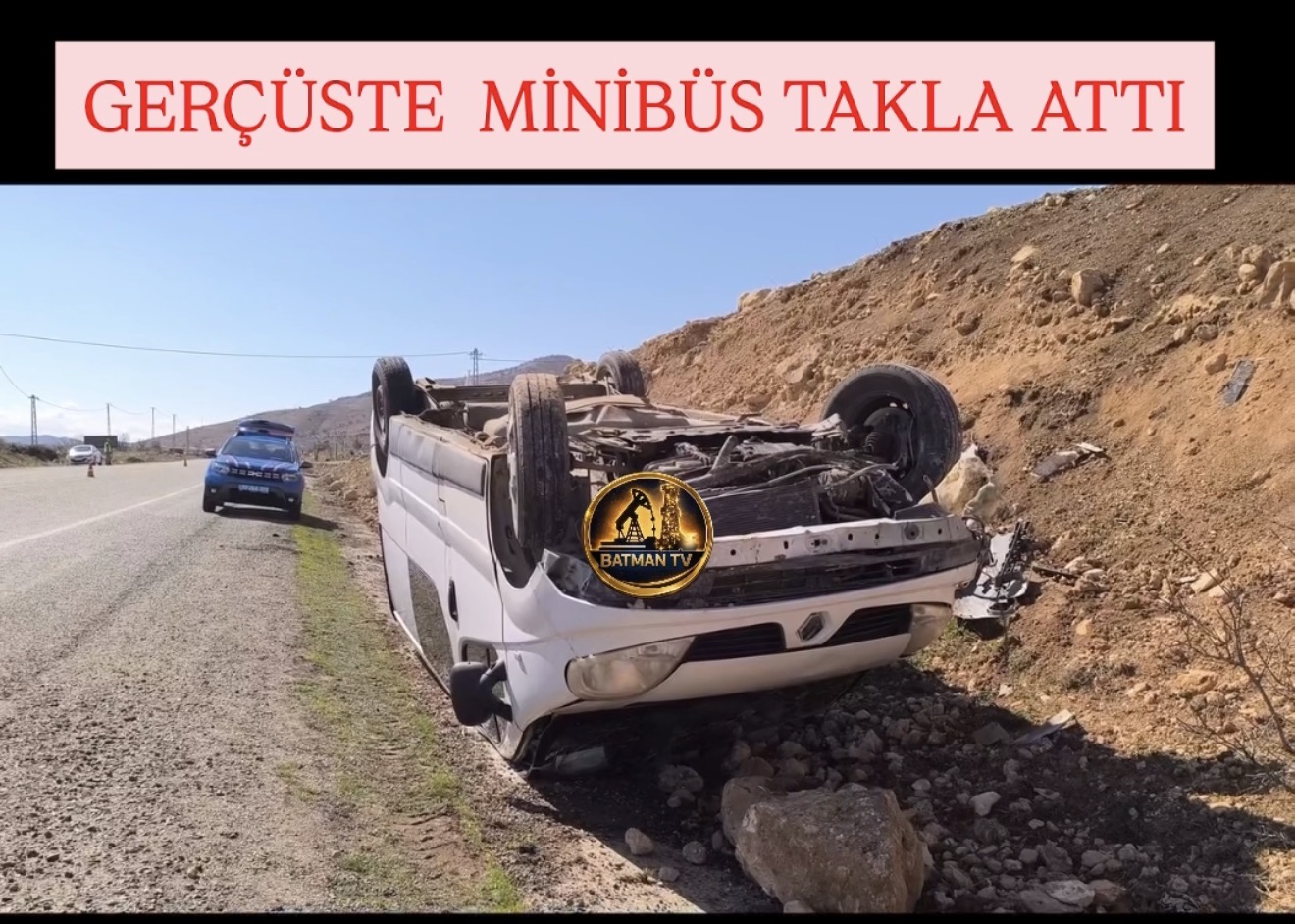 Gercüş-Hasankeyf Yolunda Trafik Kazası: 1 Yaralı