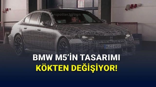 BMW M5’in Yeni Tasarımında Şaşırtıcı Değişiklikler Görücüye Çıkıyor