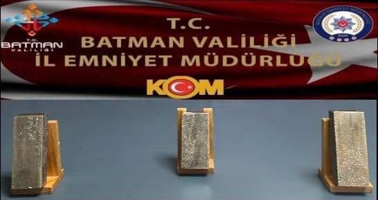 Batman’da Kaçak Altın Operasyonu: 2 Kilo 581 Gram Ele Geçirildi