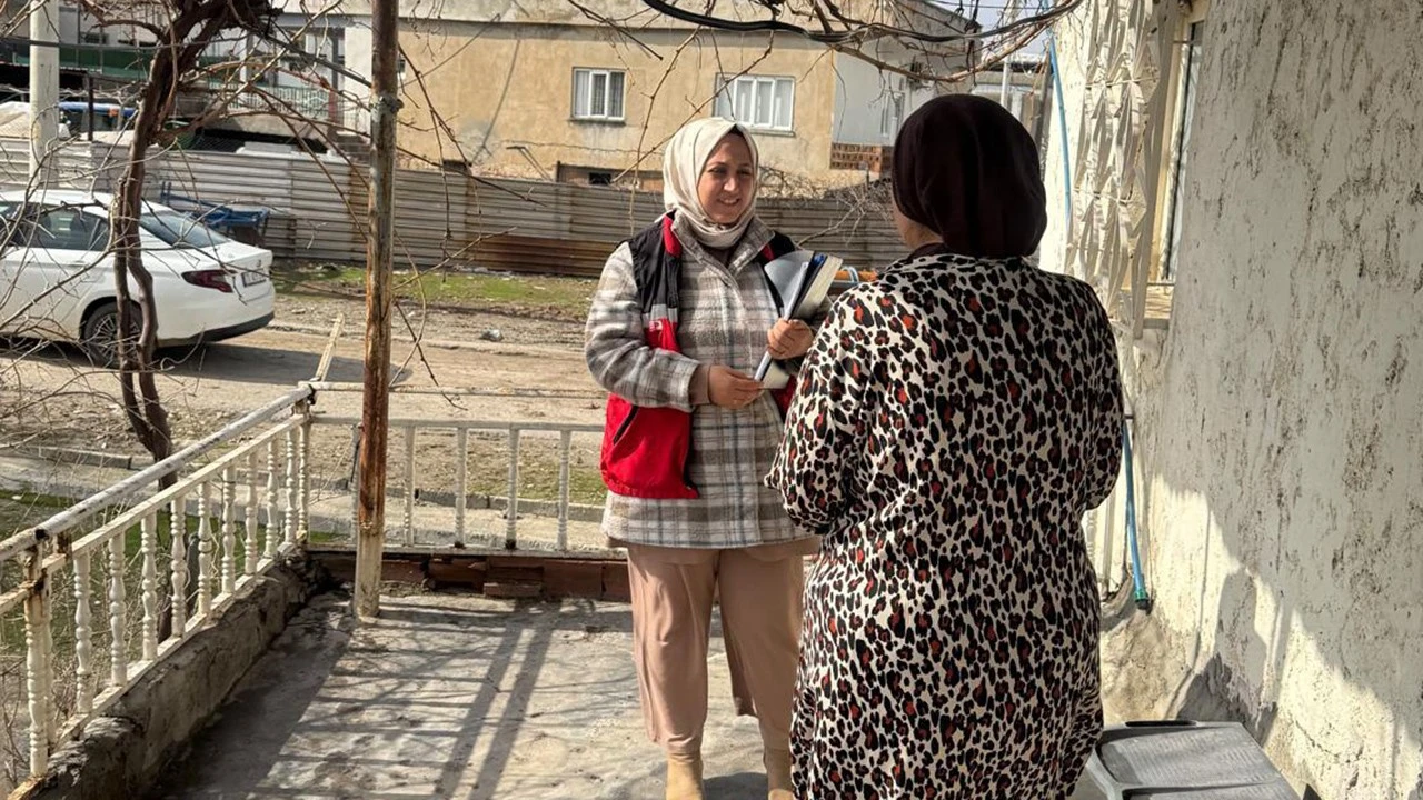 Batman’da Aile Destek Projesi ile Kapı Kapı Yardım