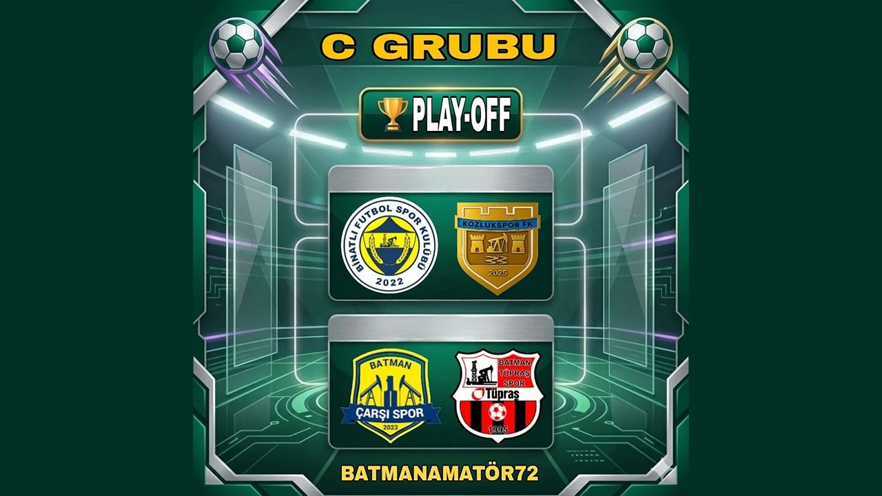 Batman Amatör Ligi C Grubu’nda Play-Off Eşleşmeleri Belli Oldu