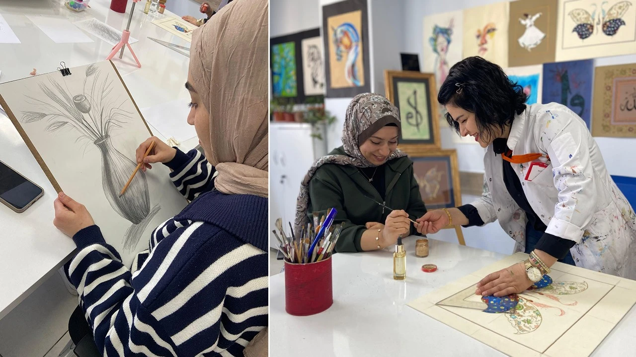 Batmanlı Kadınlar Tezhip Sanatına Hayat Veriyor