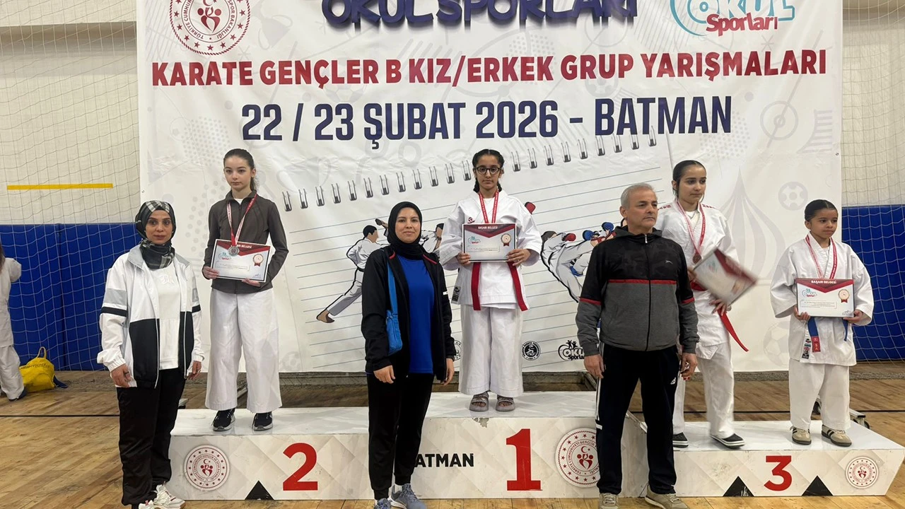 Batman’da Karate Şampiyonası Coşkusu Yaşandı