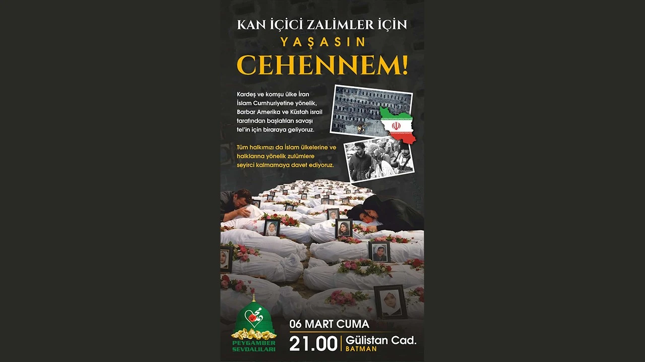 Batman’da İran’a Yönelik Saldırılara Protesto Düzenlenecek