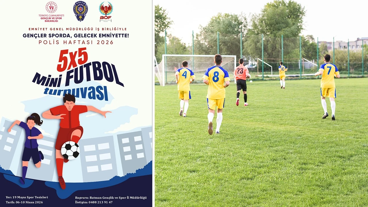 Batman’da Gençler İçin Futbol Turnuvası Heyecanı Başlıyor