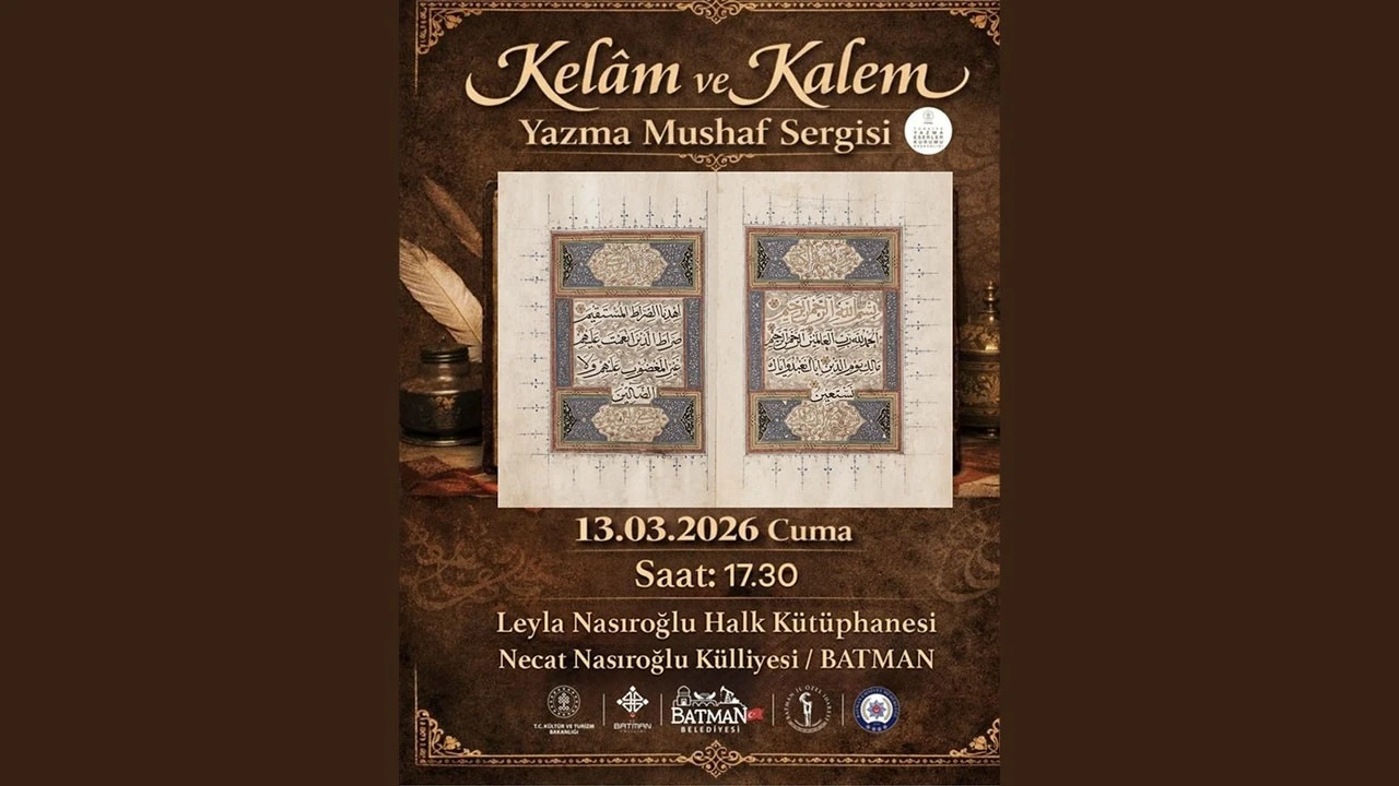 Asırlık Mushaflar Batman’da Sanatseverlerle Buluşacak