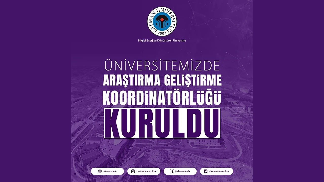 Batman Üniversitesi’nde İki Yeni Koordinatörlük Kuruluyor