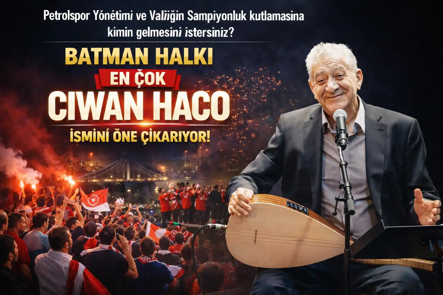 Batman’da Futbol Coşkusu: Ciwan Haco’dan Destek Mesajı