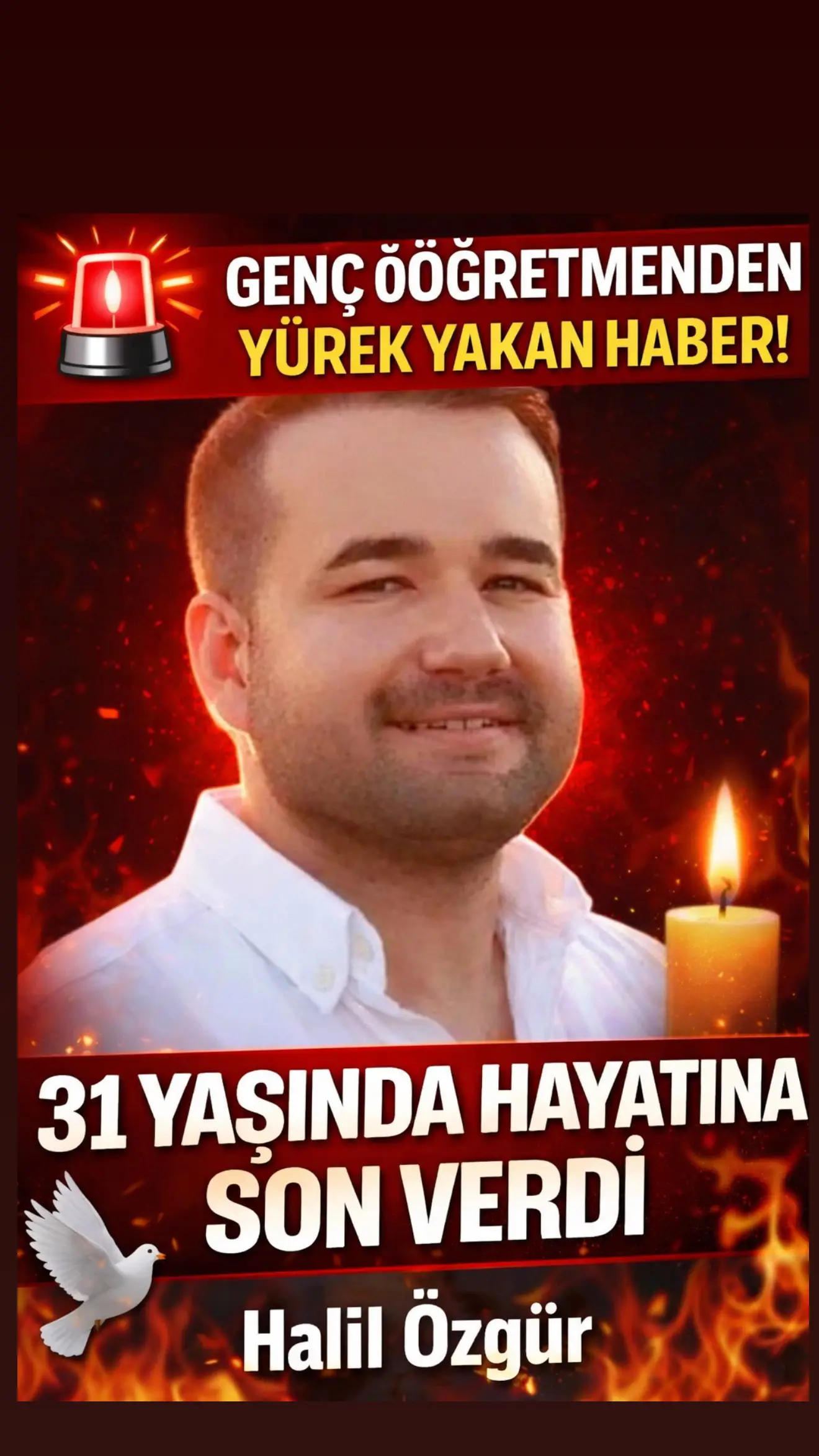 Kozluk’ta Öğretmen Özgür’ün Ani Vefatı, Tüm Şehri Üzdü