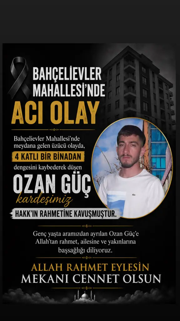 Bahçelievler Mahallesi’nde Acı Olay
