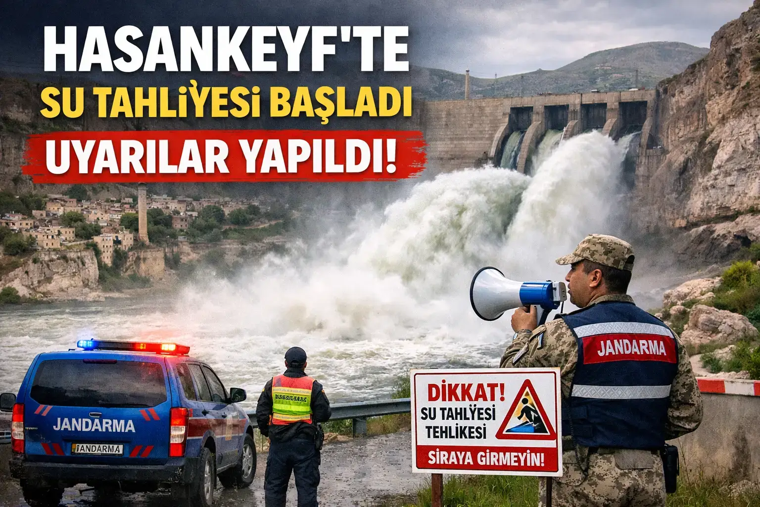 Hasankeyf’te Su Tahliyesi Başlıyor: Vatandaşlara Uyarılar Yapıldı