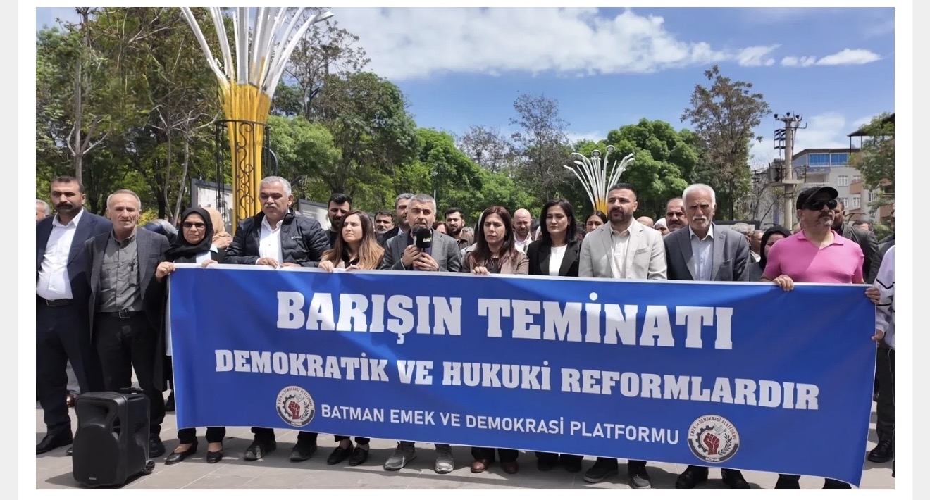 Batman’da Emek Platformu’ndan Barış Çağrısı: Süreç Güvence Altına Alınmalı