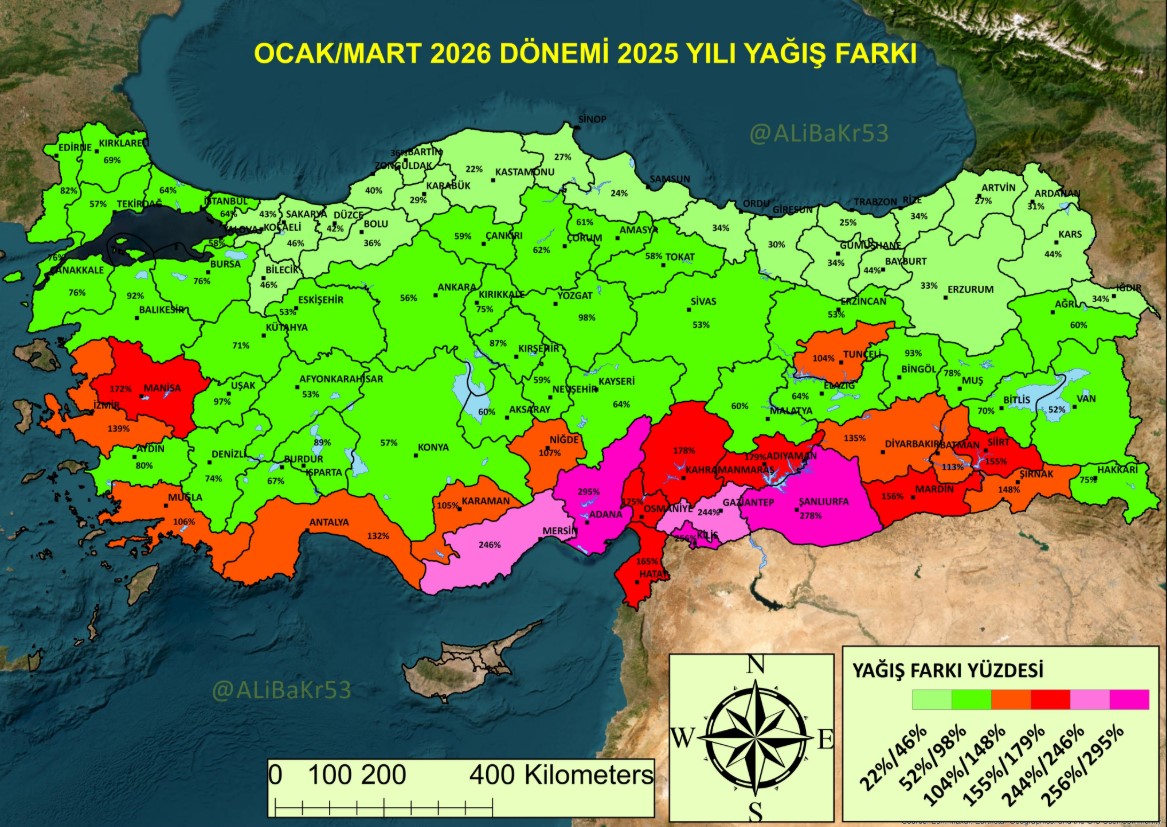 Batman’da Yağışlarda Rekor Artış: Tarım İçin Umut Var