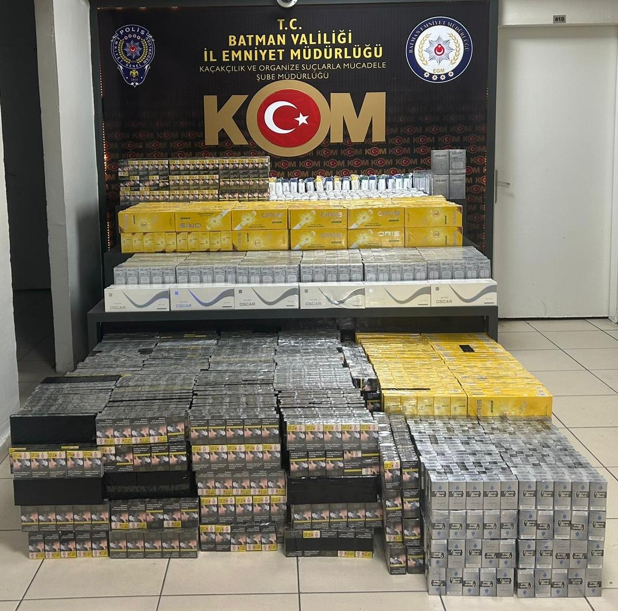 Batman’da Kaçak Sigara Operasyonu: Yüzlerce Paket Ele Geçirildi