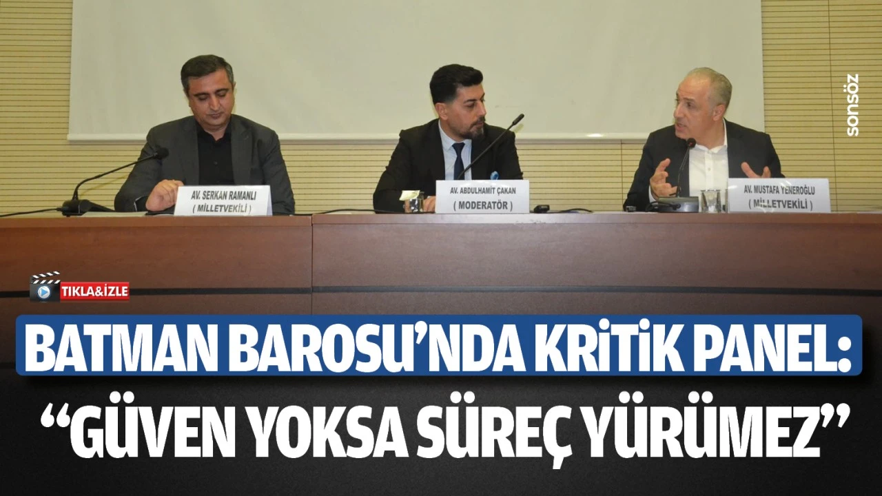 Batman Barosu’nda Barış Süreci Üzerine Kritik Tartışmalar