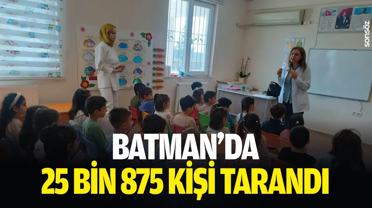 Batman’da 25 Bin Kişinin Ağız ve Diş Sağlığı Kontrolü Gerçekleşti
