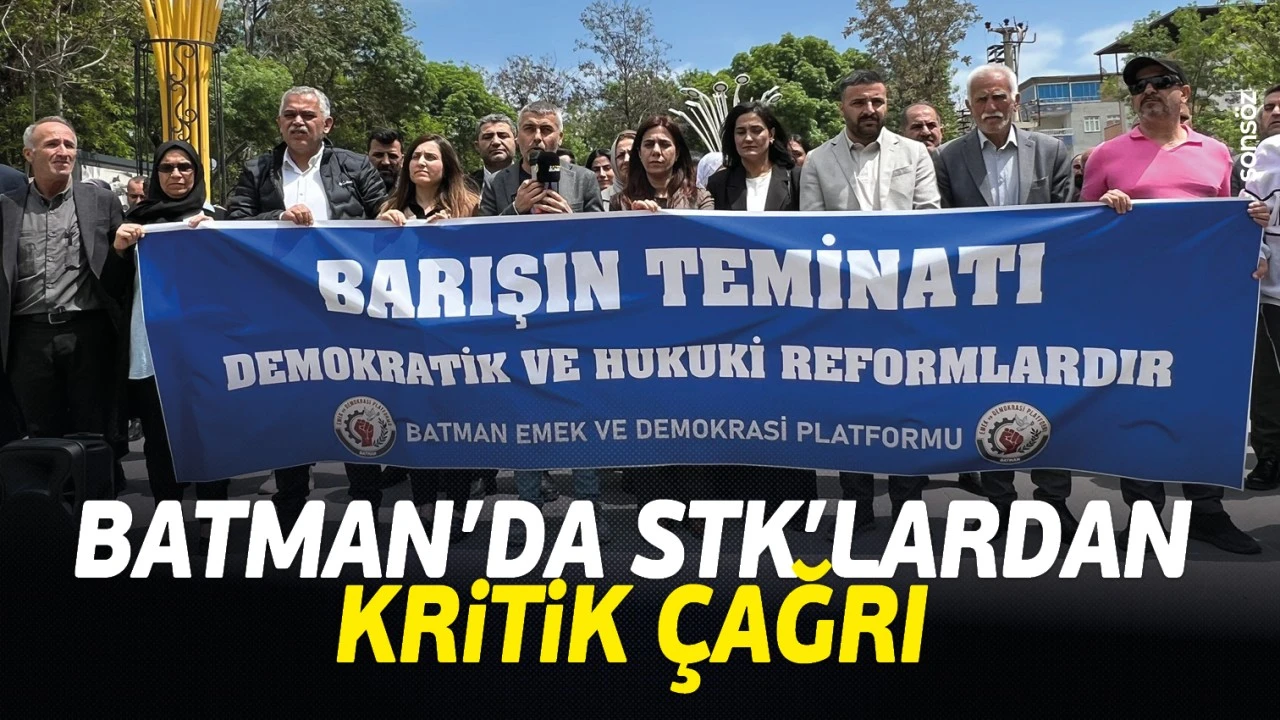 Batman’da Sivil Toplum Kuruluşlarından Reform Çağrısı