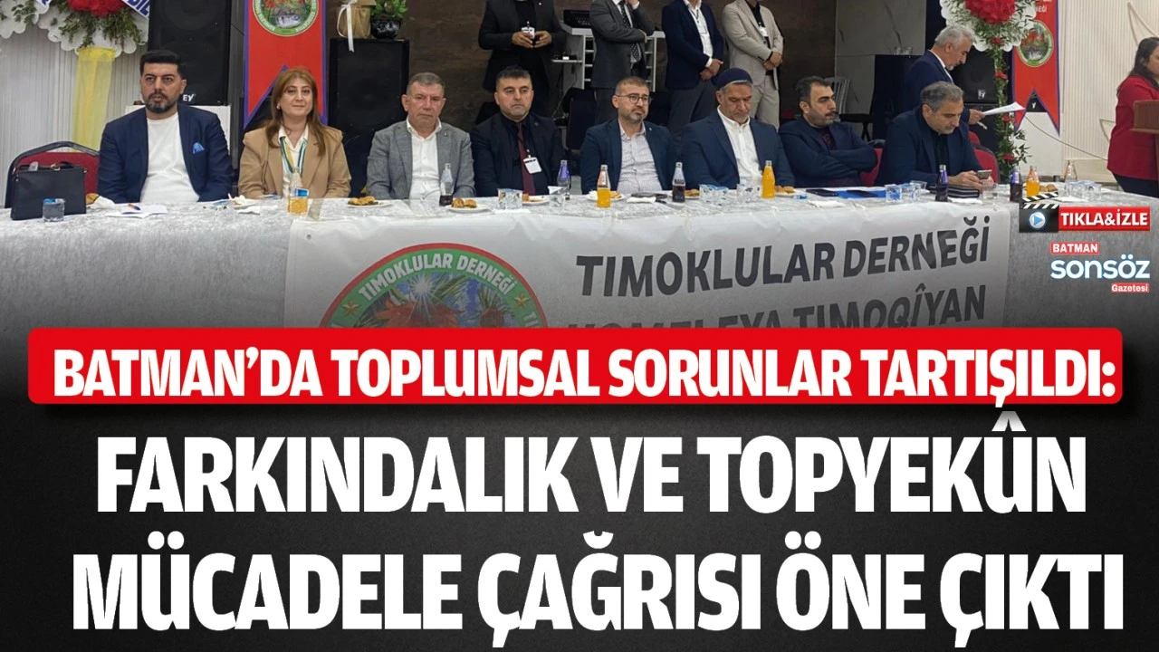 Batman’da Toplumsal Sorunlara Dikkat Çeken Etkinlik Gerçekleştirildi
