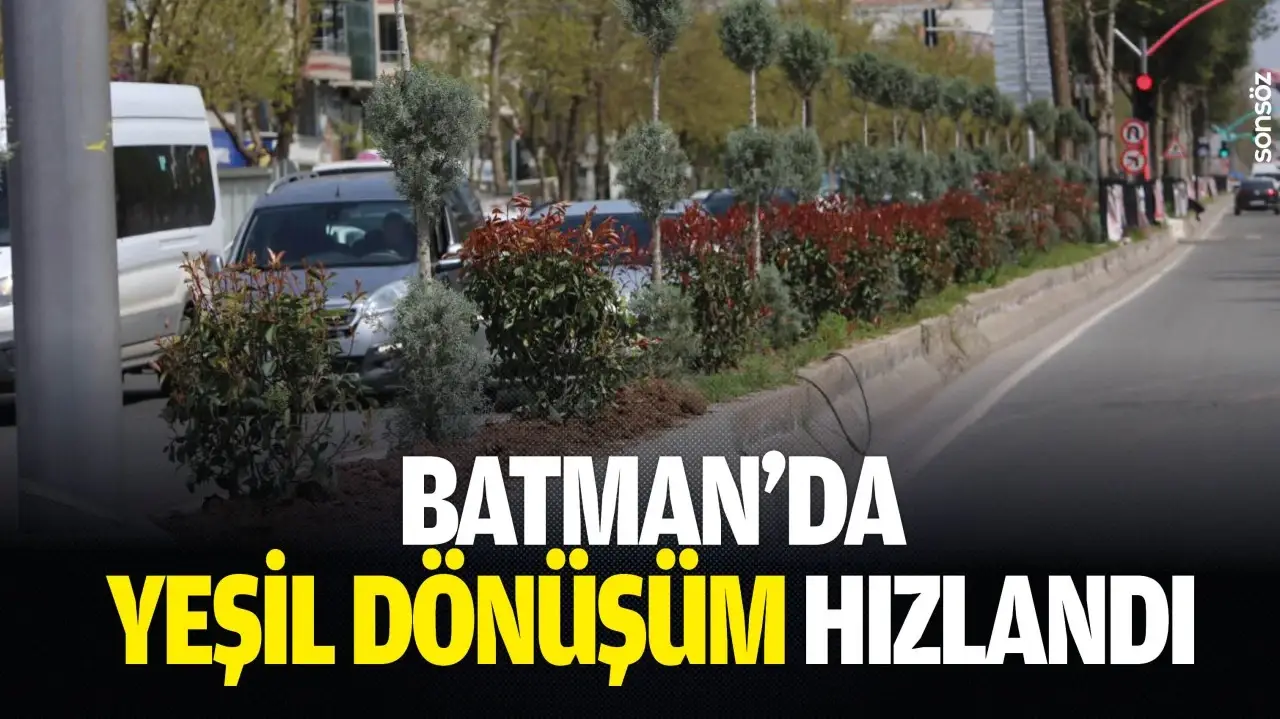 Batman’da Yeşil Dönüşüm Çalışmaları Hız Kesmeden Devam Ediyor